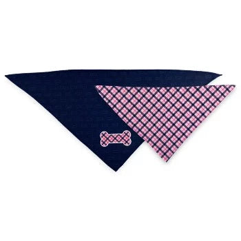 Dog & Me Reversible Preppy Plaid Dog Bandana