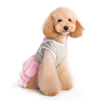 Dog_Modeling_Dogo_Design_Gatsby_Floral_Dog_Dress_Front_View3
