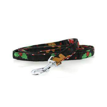 Doggie_Design_Red_and_Black_Gingerbread_Dog_Dress_Matching_Leash