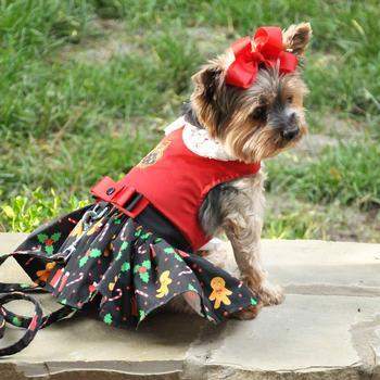 Doggie_Design_Red_and_Black_Gingerbread_Dog_Dress_Side_View