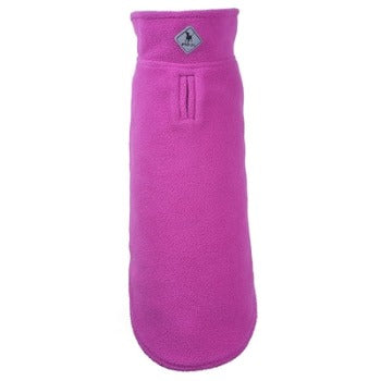 Worthy Dog Purple Check Fargo Fleece Reversible Dog Jacket-Paws & Purrs Barkery & Boutique