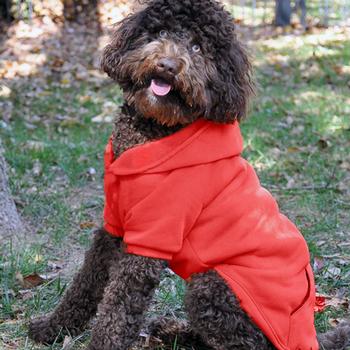 Flex-Fit Dog Hoodie - Red.