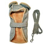 Grey Herringbone Harness Coat.