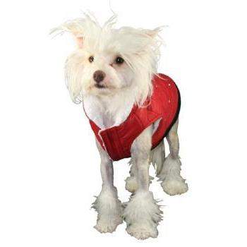 HD Rhinestone Red Puffer Vest.