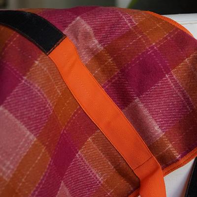 HuggleHounds Plaid Wool Blanket Coat.