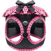 American River Choke-Free Dog Harness - Hot Pink & Black Polka Dot.
