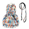 Chic Raindrop Harness Dress with Matching Leash