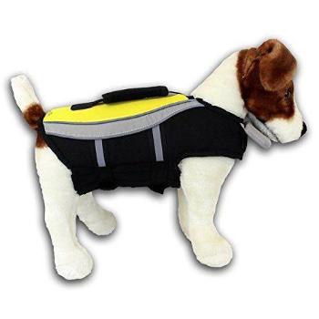 Water Adventure Dog Life Jacket - Neon Yellow.