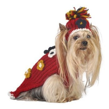 Flower Sweater with Hat.