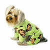 Silly Monkey Fleece Turtleneck Dog Pajamas - Lime.