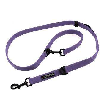 6 Way Multi-Function Dog Leash - Paisley Purple.