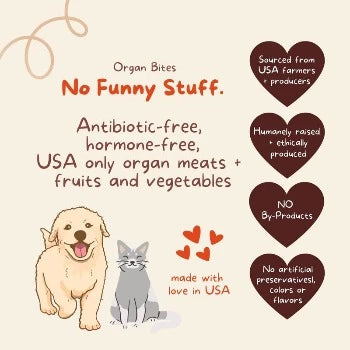 CocoTherapy Organ Bites! Chicken Organs + Beets + Coconut Dog & Cat Treats