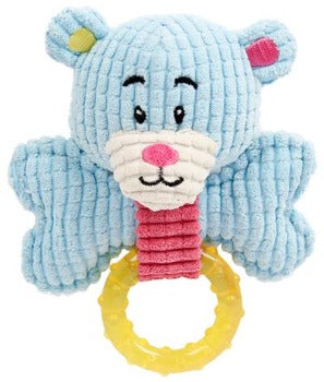 Pet Life 'Paci-Plush' Plush Squeaking and Rubber Teething Newborn Puppy Dog Toy-Paws & Purrs Barkery & Boutique