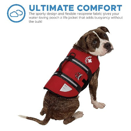 Red Neoprene Life Jacket.