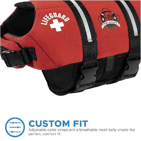 Red Neoprene Life Jacket.