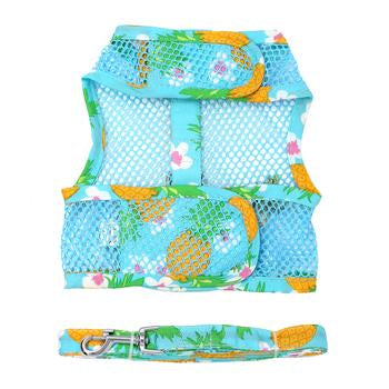 Cool Mesh Dog Harness - Pineapple Luau.
