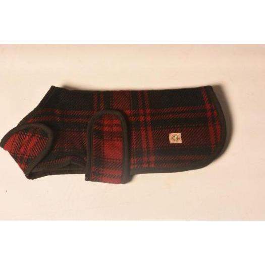 Red & Black Plaid Blanket Coat.