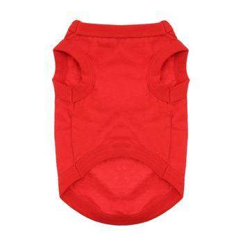 Cotton Dog Tank - Flame Scarlet Red.