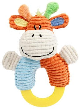 Pet Life® 'Ring-O-Round' Plush Squeaking and Rubber Teething Newborn Puppy Dog Toy-Paws & Purrs Barkery & Boutique