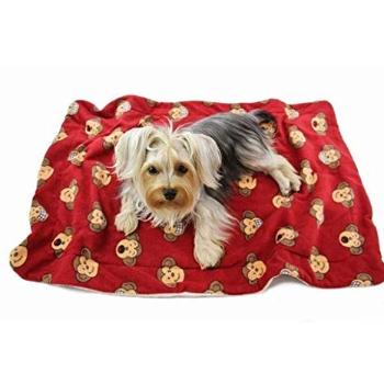 Silly Monkey Ultra-Plush Dog Blanket - Burgundy.