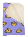 Silly Monkey Ultra-Plush Dog Blanket - Lavender.