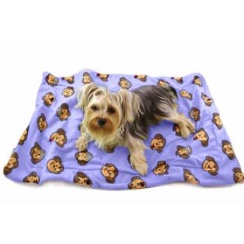 Silly Monkey Ultra-Plush Dog Blanket - Lavender.