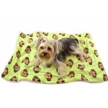 Silly Monkey Ultra-Plush Dog Blanket - Lime.