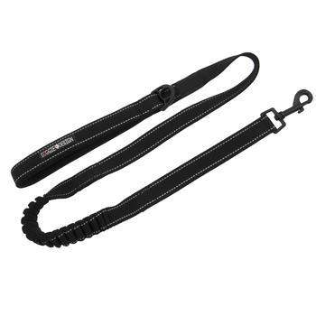 Soft Pull Traffic Dog Leash - Black.
