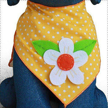 Daisy Flower Dog Bandana.