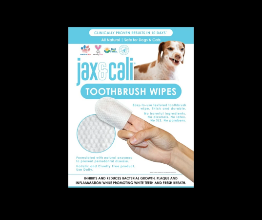 Jax & Cali Toothbrush Wipes.