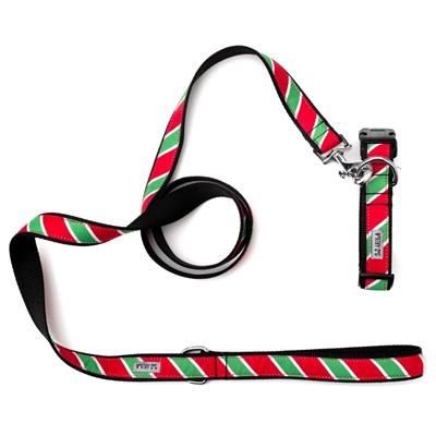 Holiday Stripe Collar & Lead Collection