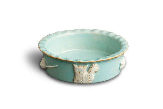 Carmel Ceramica Cat Food & Water Bowls