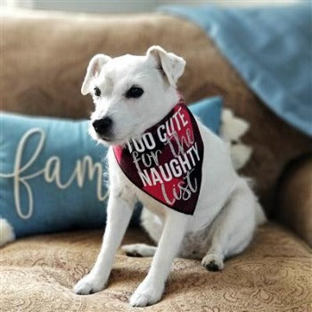 Too Cute for the Naughty List Bandana.