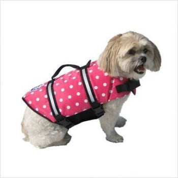 Pink Polka Dot Life Jacket.
