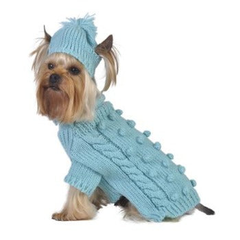 Rolled Neck Bobble Sweater with Hat.