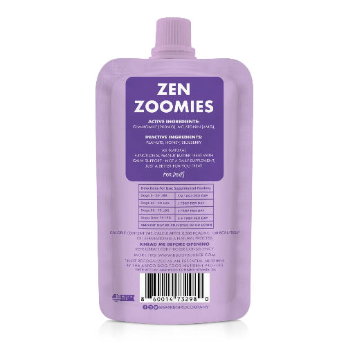 Buddy Budder - Zen Zoomies Calming Peanut Butter - 4oz..
