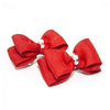 Red Hair Bows with French Clip