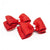 Red Hair Bows with French Clip