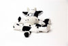 Steeldog Barnyard Buddies Black & White Cow Dog Toy