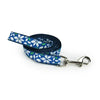 Blue Floral Dog Collar & Leash Collection