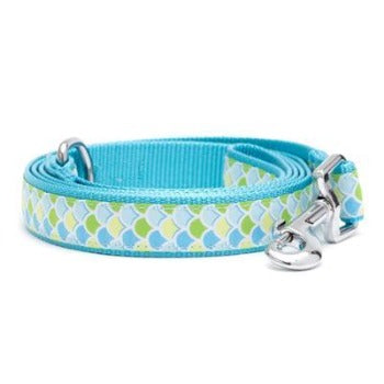 The Worthy Dog Blue Mermaid Dog Collar & Leash Collection