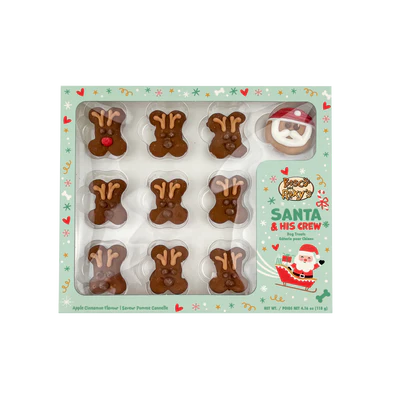 Santa & Reindeer Holiday Treat Gift Box