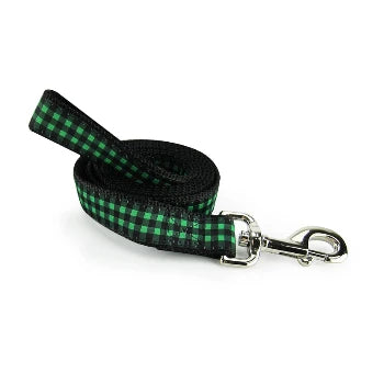 Green Buffalo Plaid Dog Collar & Leash Collection