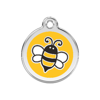 Red Dingo Yellow Bumble Bee Pet ID Tag