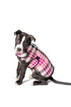 Chilly Dog Pink Plaid Blanket Dog Coat