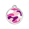 Red Dingo Pink Camouflage Pet ID Tag