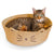 Cat Bed & Basket Retreat - Tan