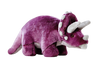 Fluff & Tuff Charlie Triceratops Purple Plush Dog Toy