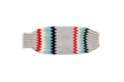 Gray Chevron Dog Sweater