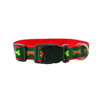 Christmas Bones Dog Collar